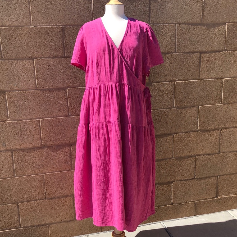 Universal Thread/ Target Cotton Gauze Wrap Dress